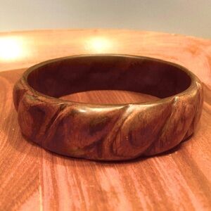 Beautiful Carved Wooden Bangle